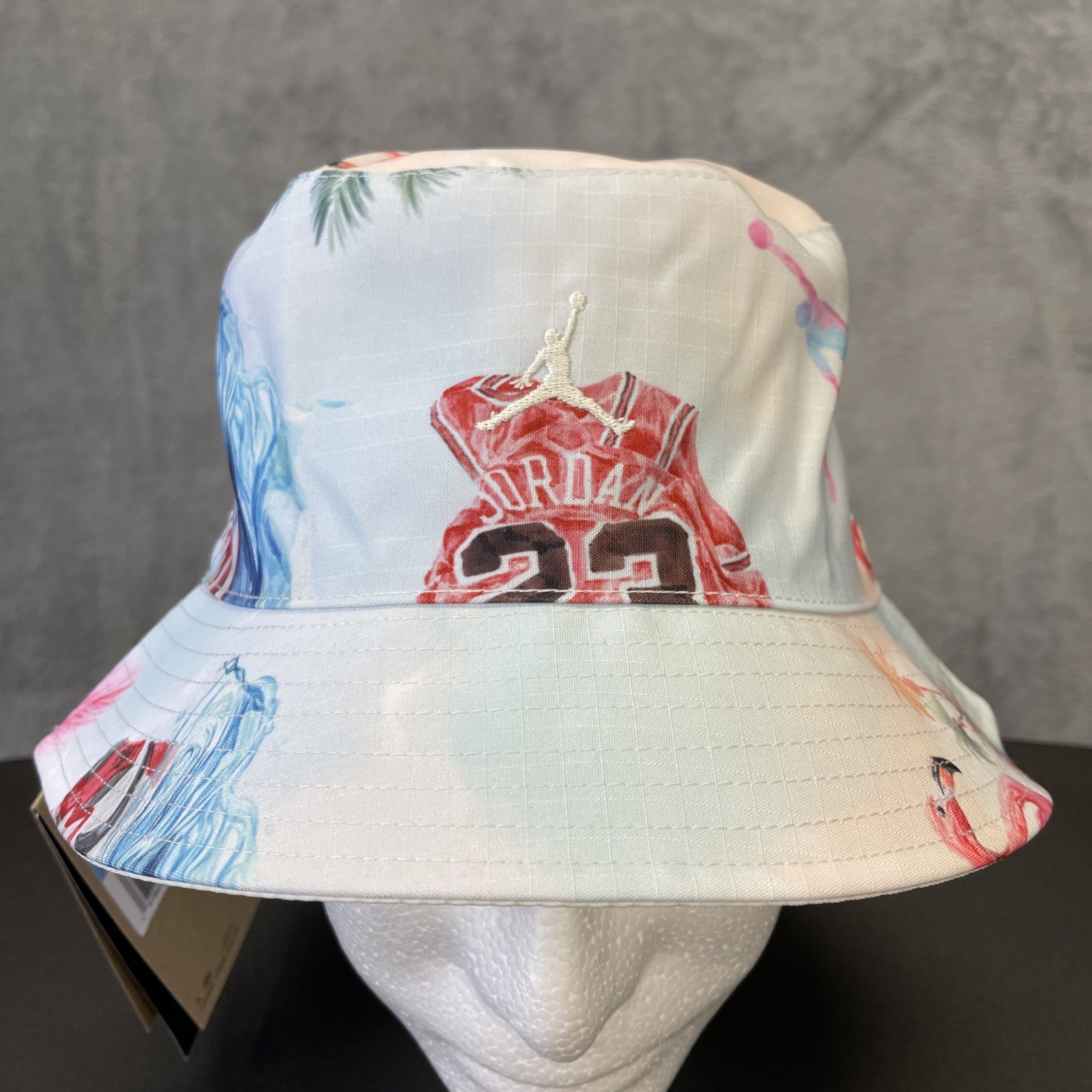 Nike Jordan Apex Reversible Bucket Hat Jumpman Logo Unisex HV1096-133 -Sz M