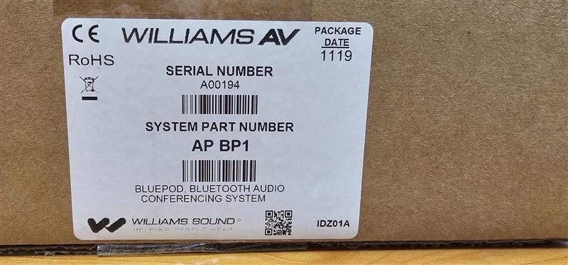 William Sound APBP1 NEW IN BOX SEALED PACKAGE INSIDE