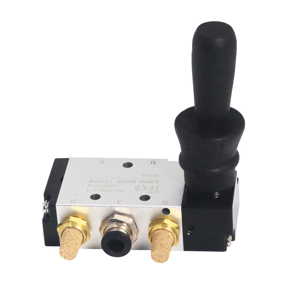4H210-08 5 Ways 2 Position Pneumatic Mechincal Hand Lever Valve US Stock 1/4NPT