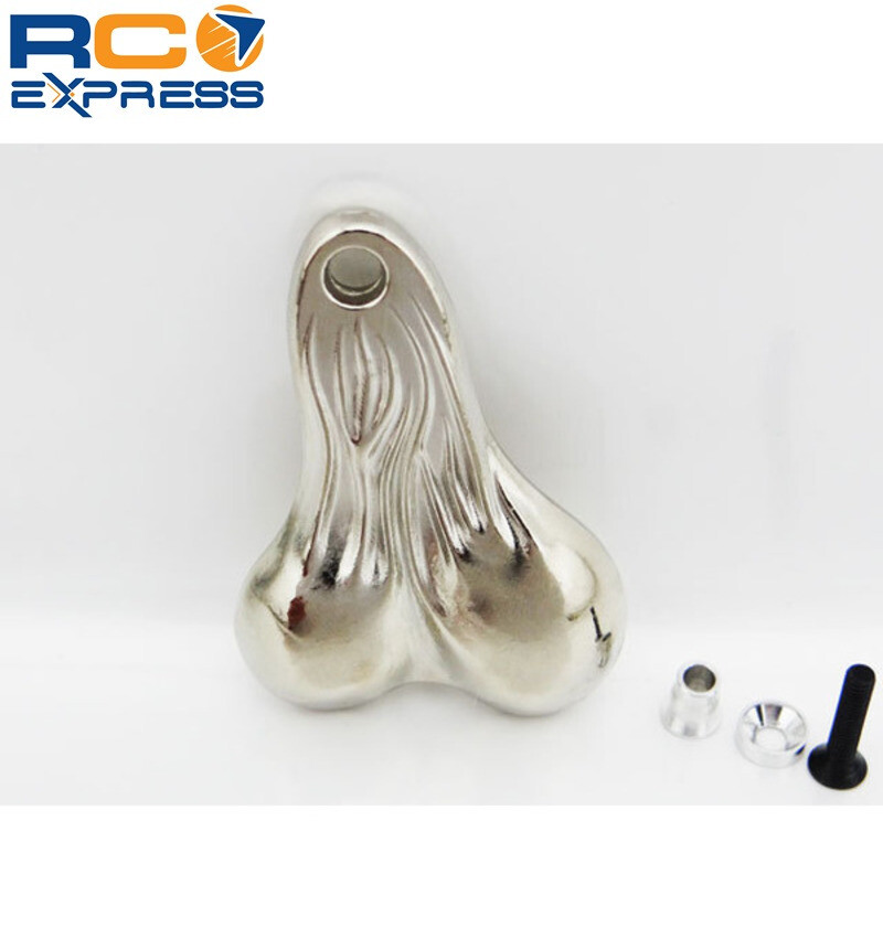 Hot Racing Metal Dangler Balls Truck Nuts (chrome) (toy) ACC6908