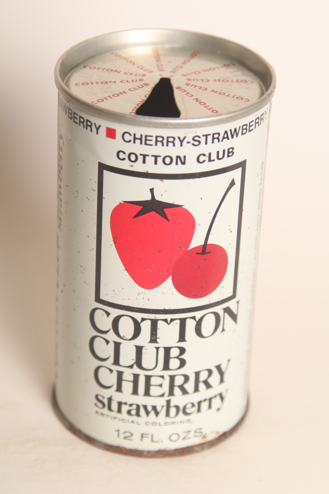 Cotton Club Cherry Strawberry soda can