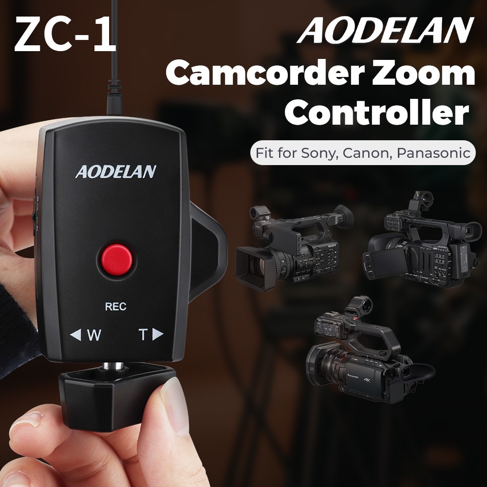 ZC-1 Camcorder Zoom Controler 2.5mm Lanc Remote Control for Canon Sony Panasonic