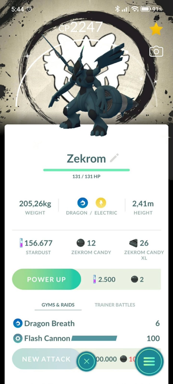 Pokemon Shiny Zekrom Background Go Fest 2026 - Tr.a.d.e 20k or P.T.C