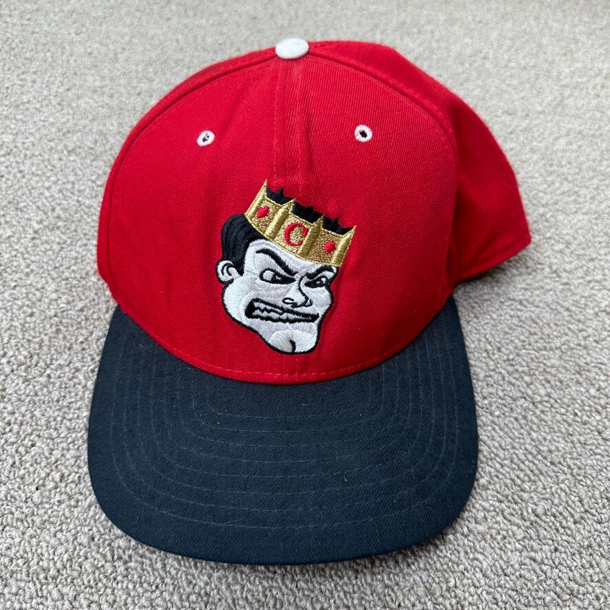 New Era Minor League Baseball Team Hat Snapback Cap Red Black VTG