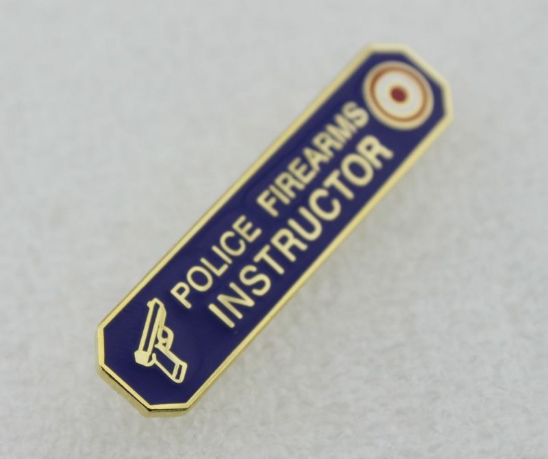 Police Firearms Instructor Citation Bar pin - Blue