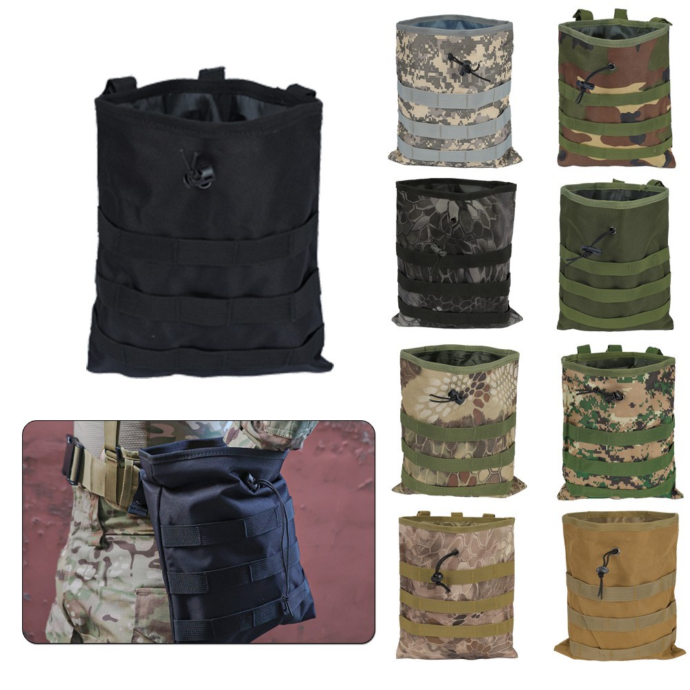 Molle Tactical Big Magazine DUMP Drop Pouch Utility Gun Ammo Bag Magazine Pouch