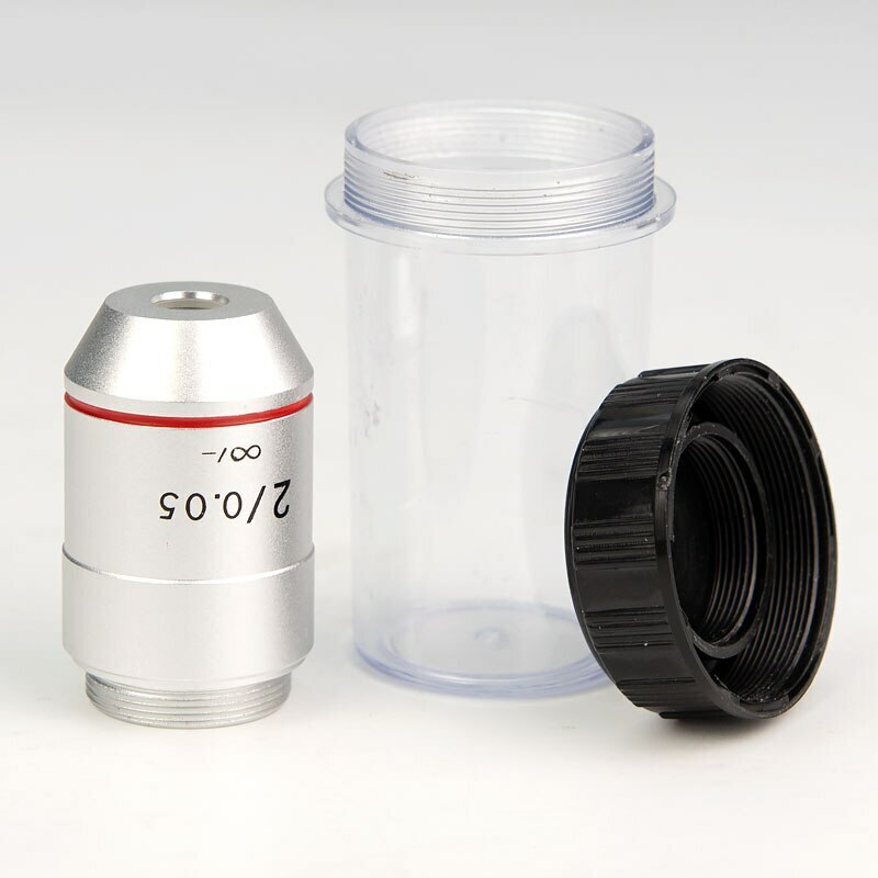 2X 195 Infinity Achromatic Objective lens for Biological Microscope RMS 20.2mm