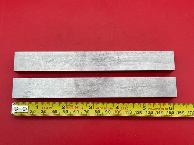 Starrett 384T Steel Parallel 6" Length, 1/2" Thickness, 3/4" Width - rust