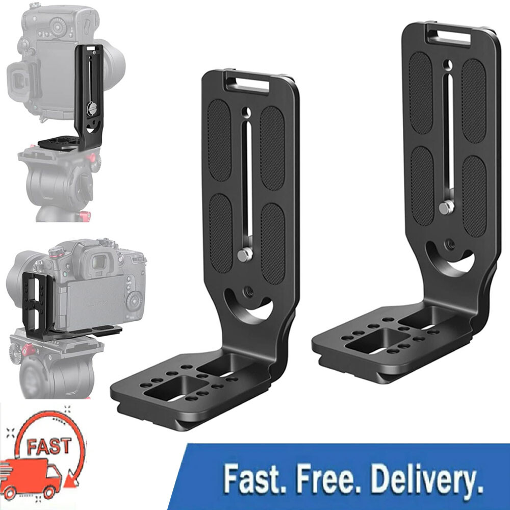 2pcs For DSLR Camera L Bracket Tripod Quick Release Plate Stabilizer Tripod