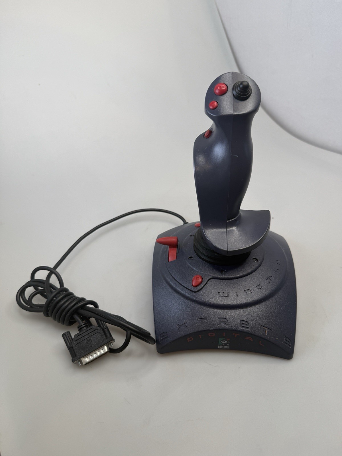 Vintage Logitech Wingman Extreme Digital 3D Joystick 15-Pin PC Flight EUC