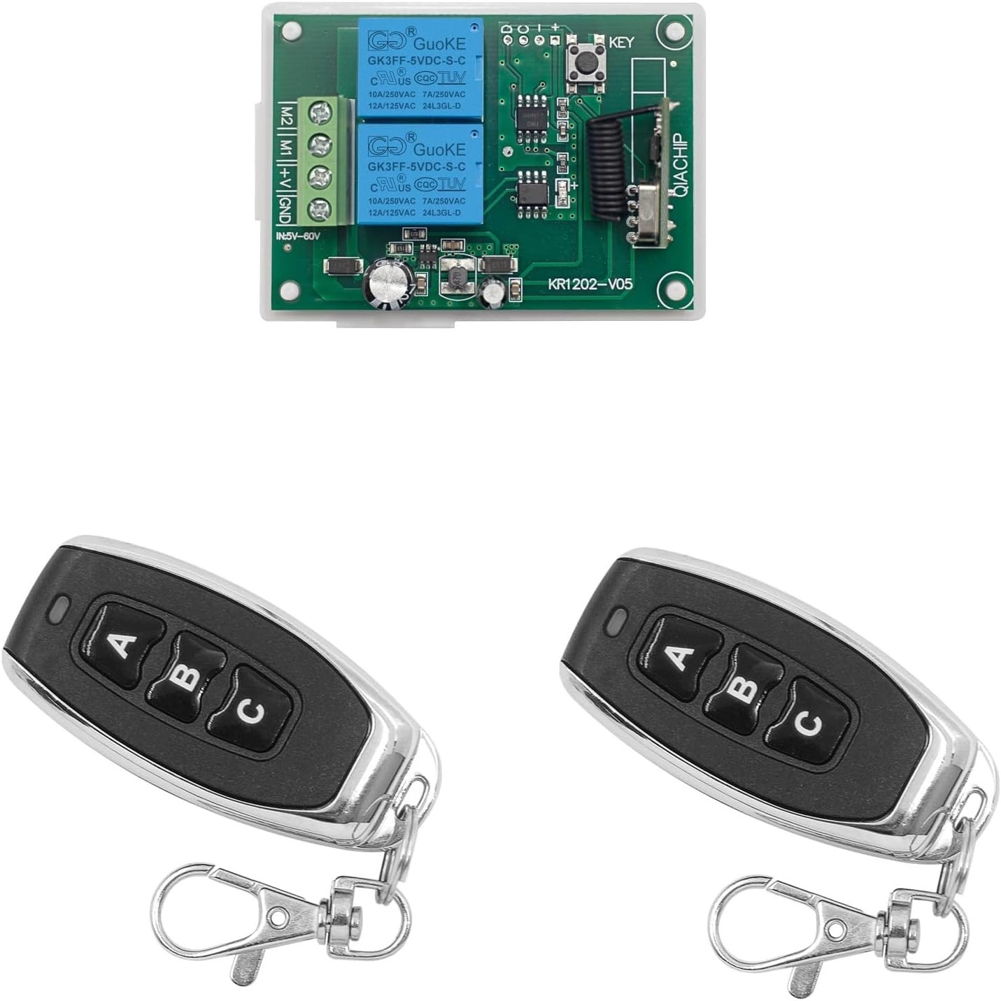 DC 5V 6V 12V 24V 36V 48V 60V Electric Motor Forward and Reverse Wireless RF R...