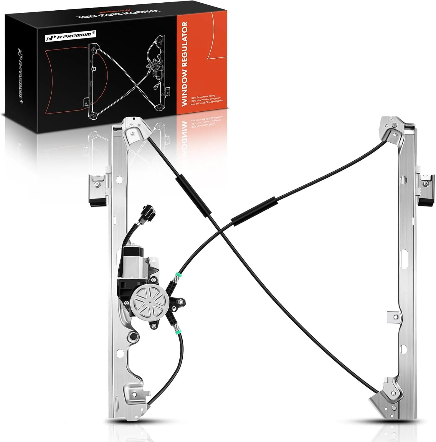A-Premium Front Driver Side Power Window Regulator w/Motor Replacement for Chevr