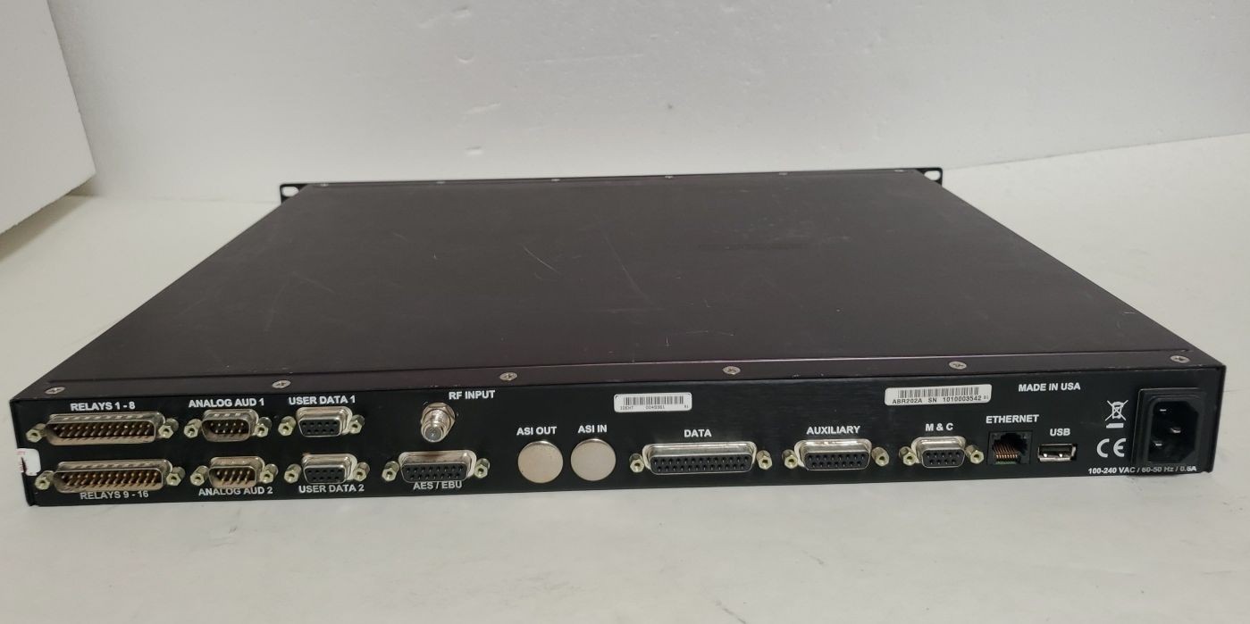 Tiernan ABR202A Professional SCPC/MCPC Audio Broadcast Receiver