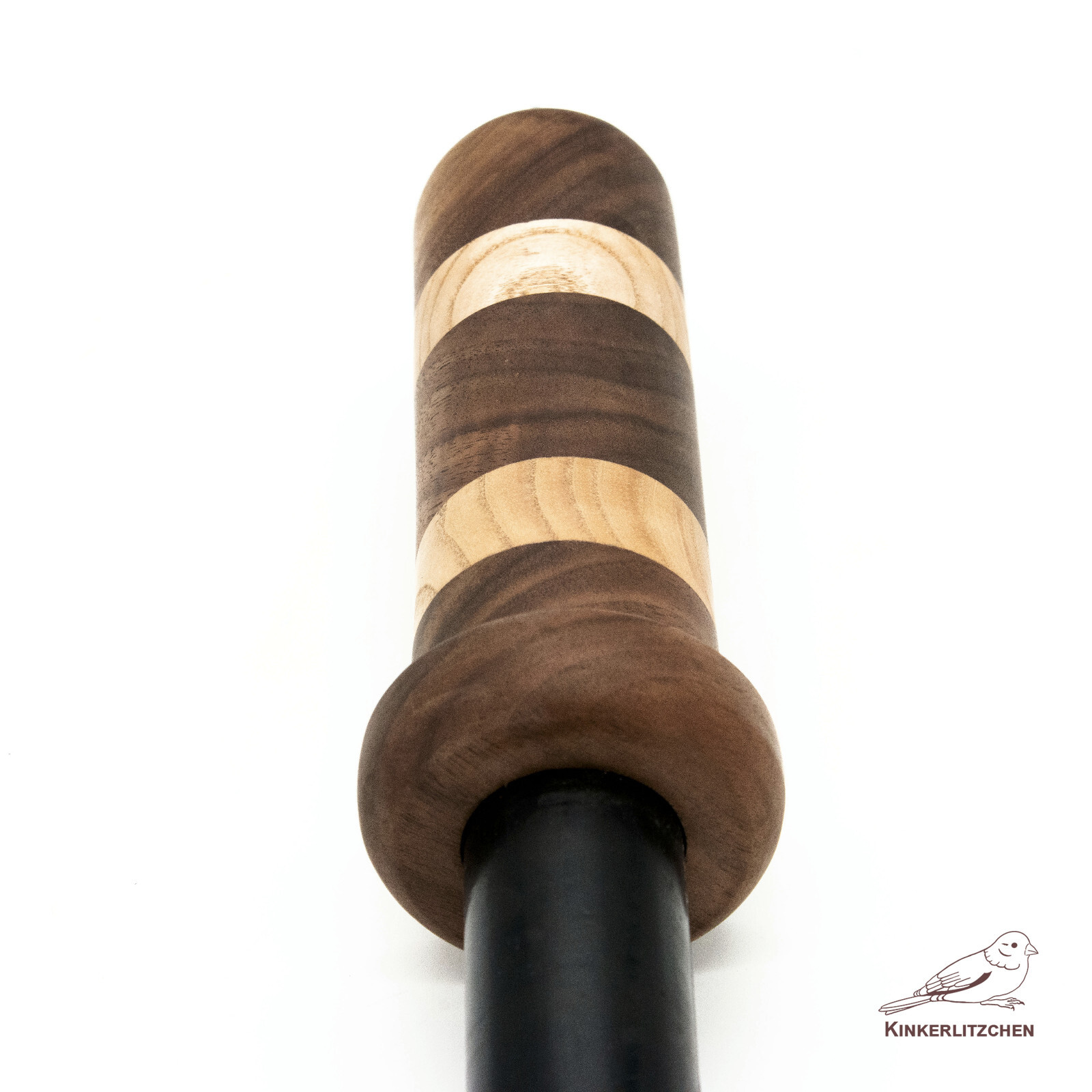 Ultra-Thuddy Rubber Baton BDSM– Handmade Walnut & Ash Handle | BDSM Impact Toy