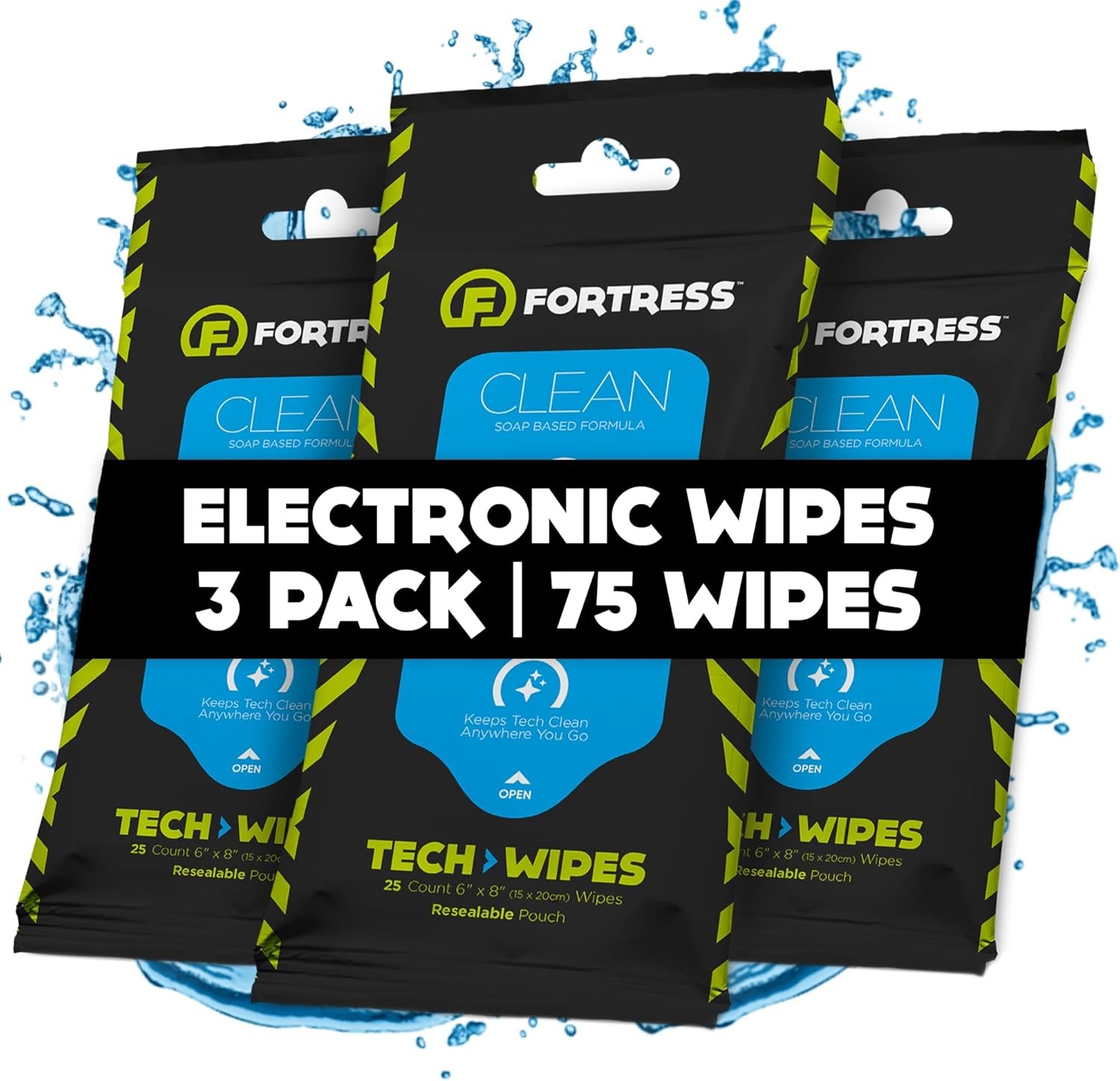 Electronic Wipes 25ct Pack of 3 Travel Size Tech Wipes for Screens Phones Keyboa