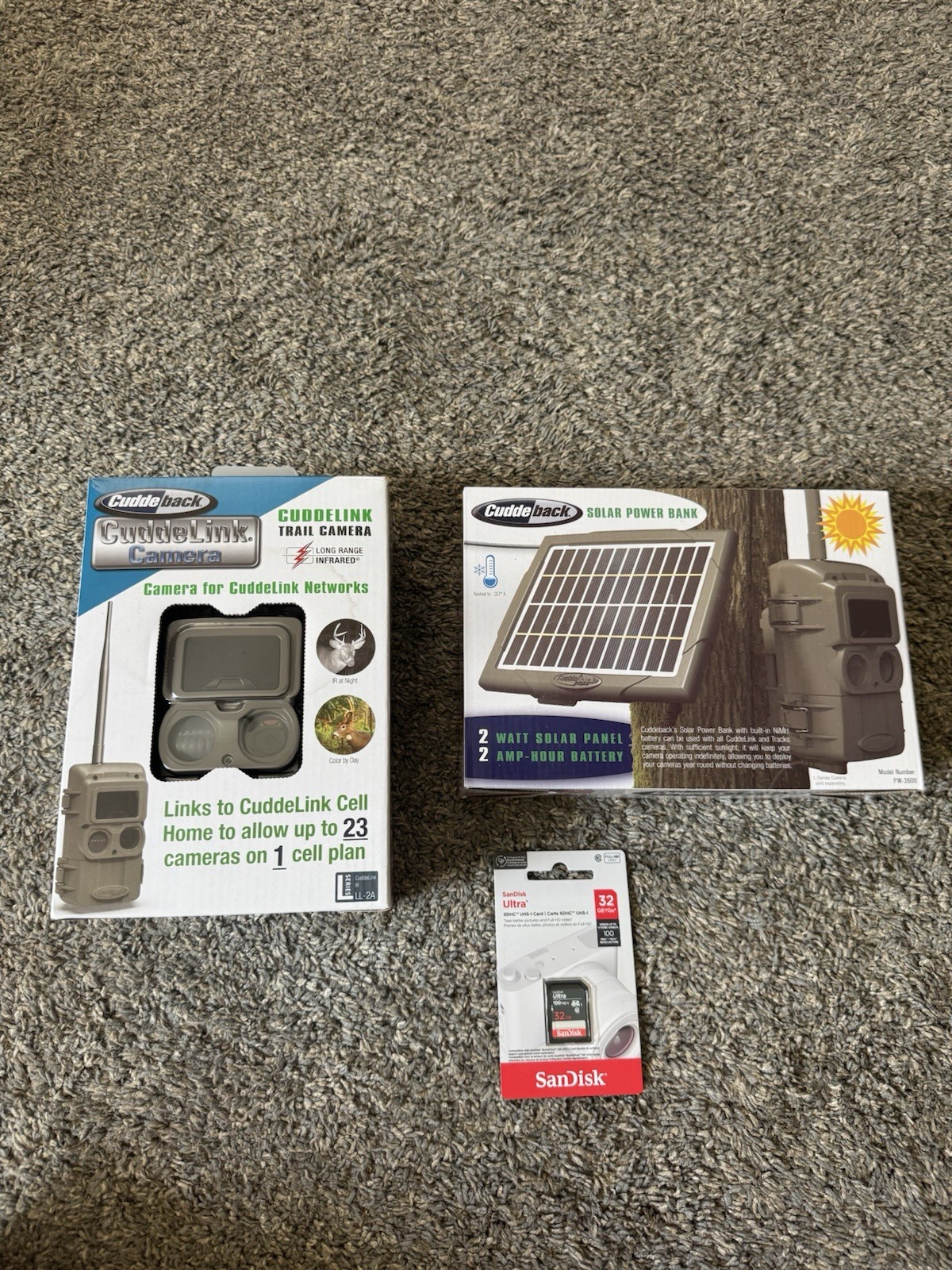 Cuddelink Camera IR LL-2A with solar bank And SD Card 😁