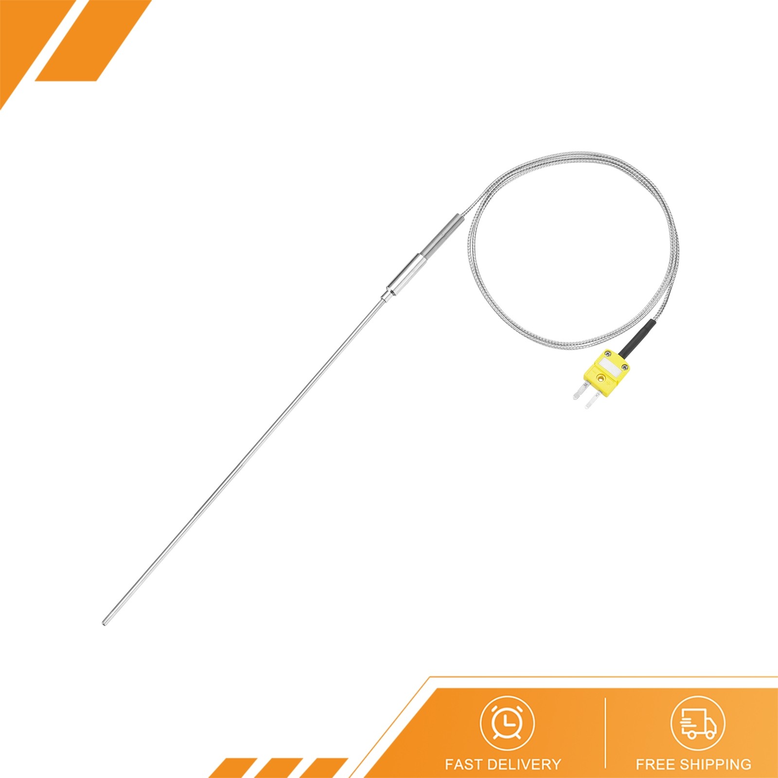 K-Type Thermocouple Plugs Meter Temperature Sensor Probe -50 to 1100°C 3.3 Ft
