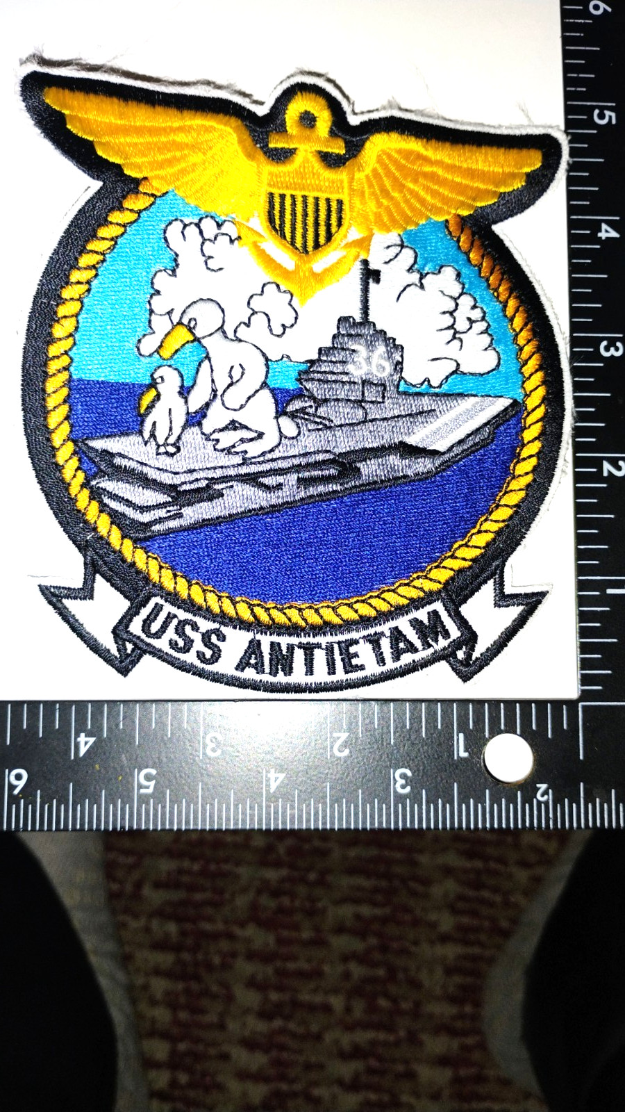 USS ANTIETAM   AIRCRAFT CARRIER   CUBAN MISSILE BLOCADE