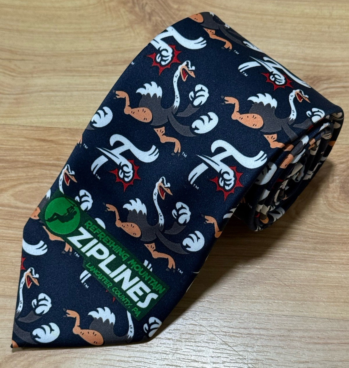 READING FIGHTING PHILS PHILLIES DOUBLE-A BASEBALL STADIUM GIVEAWAY SGA NECK TIE
