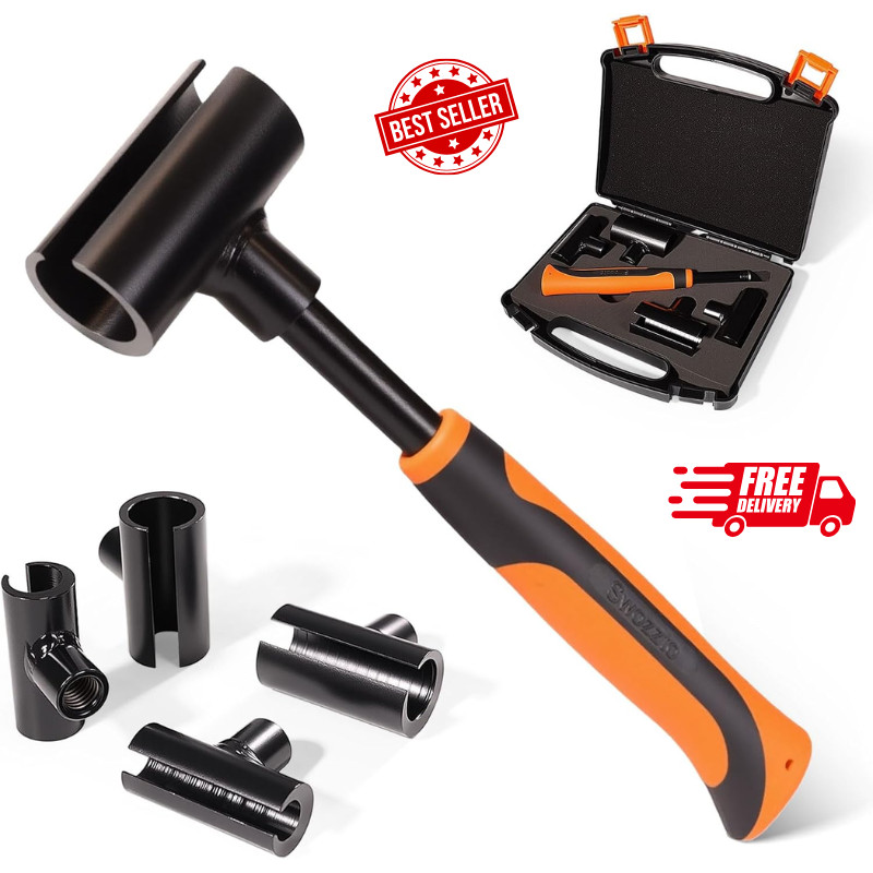 Heavy-Duty Door Hinge Gap Adjustment Tool Kit with Rubber Grip, 4 Sizes