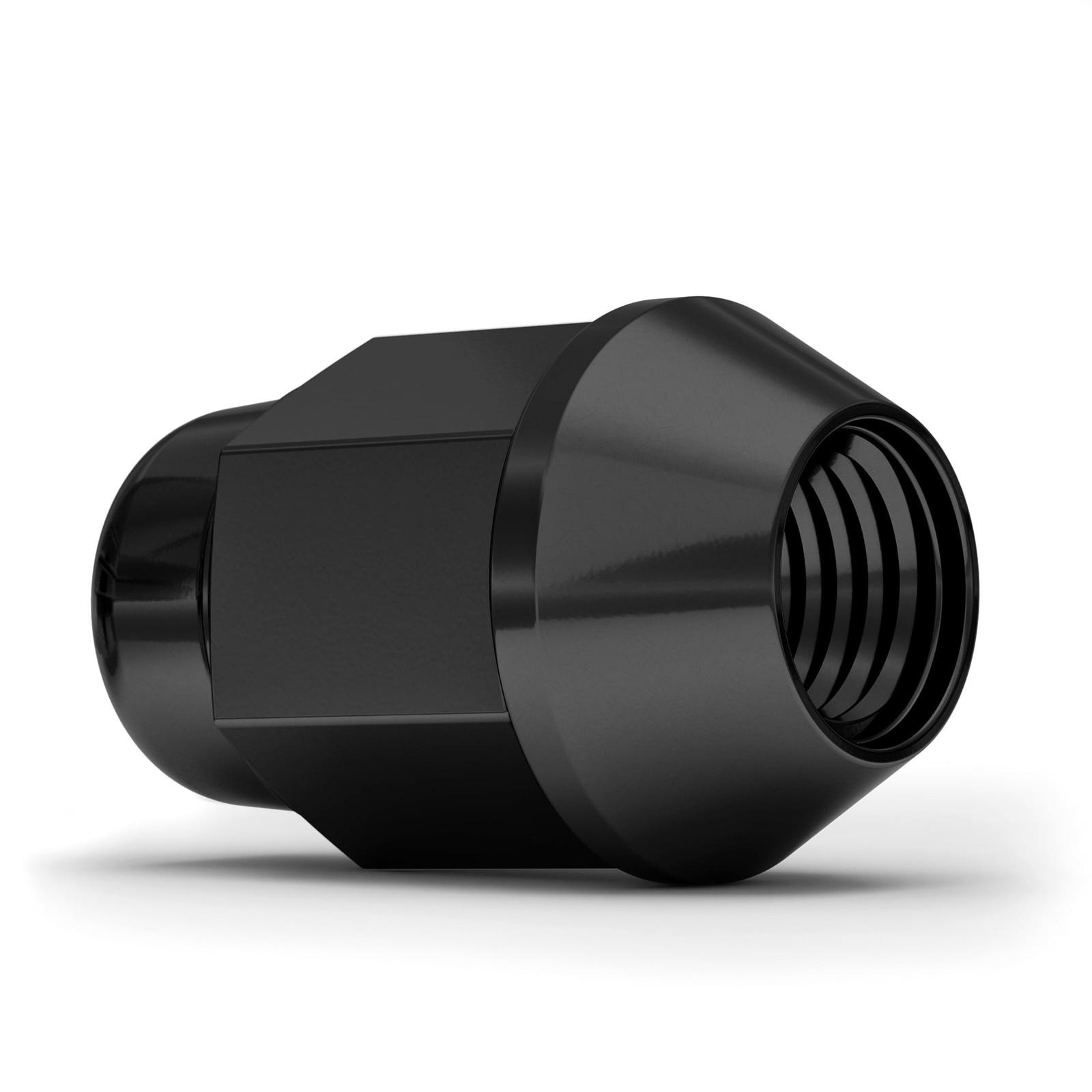 951704SBK Black Chrome 1/2"-20 Bulge Acorn Lug Nut 20 Pack