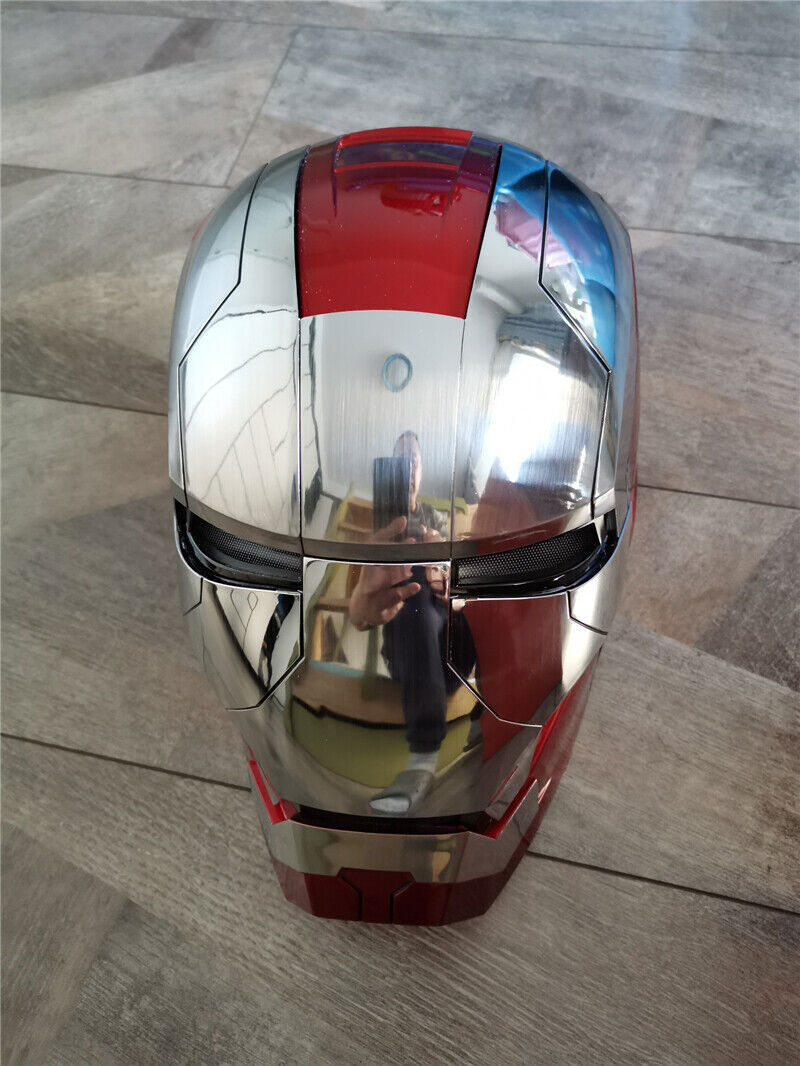 US StocK AUTOKING Iron Man MK5 Helmet Wearable Voice Control ABS Mask Cosplay