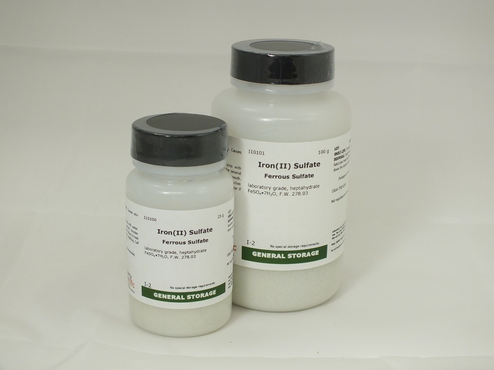 Iron(II) Sulfate -- Ferrous Sulfate, lab grade, 25-100 g