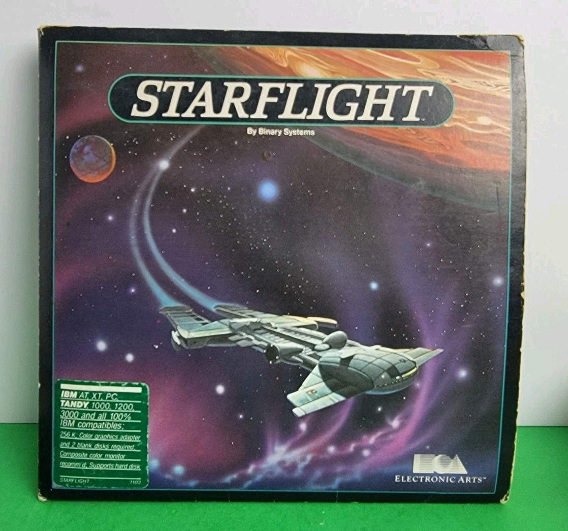 1986 Starflight PC Computer Game by Electronic Arts, IBM & Tandy