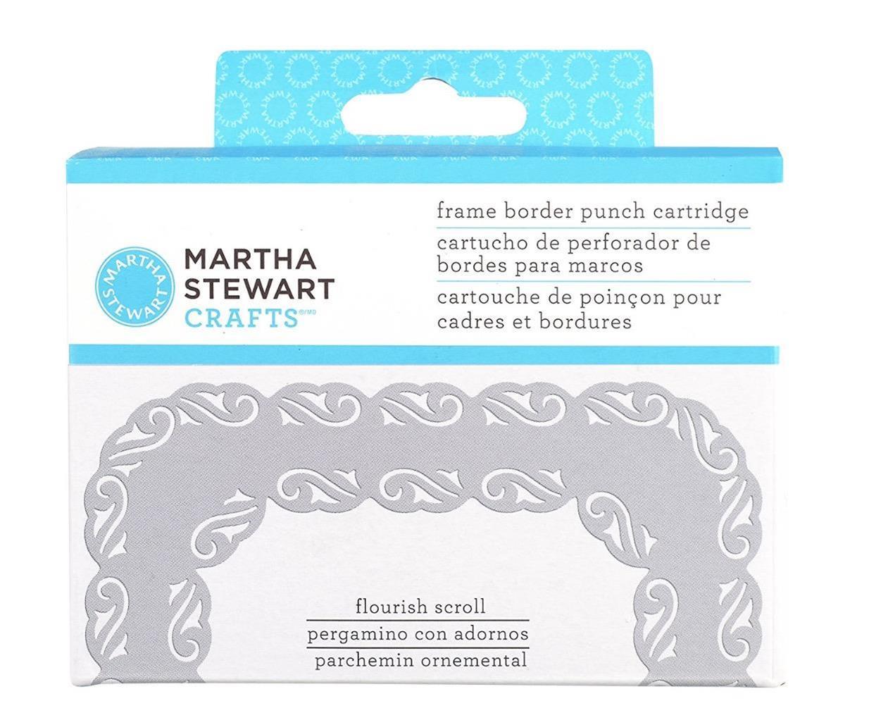 MARTHA STEWART CRAFTS FRAME BORDER PUNCH CARTRIDGE FLOURISH SCROLL