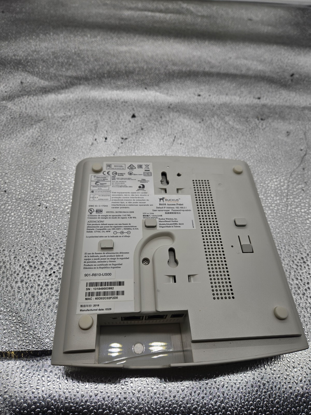 Ruckus ZoneFlex R610 Dual-Band Wireless Access Point-UNLEASHED Available