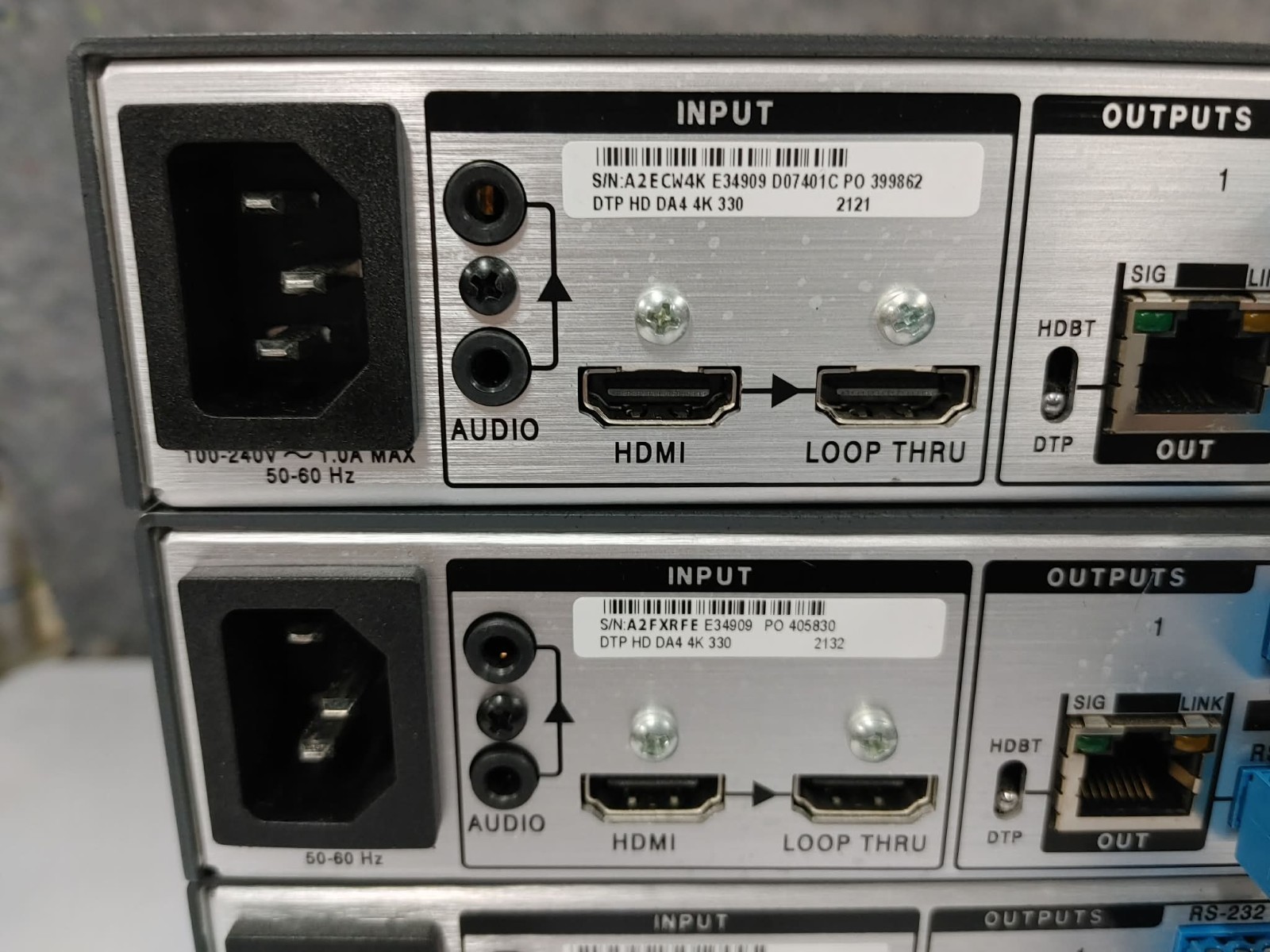 Extron DTP HD DA4 SERIES 4K 330 DTP Distribution Amplifier