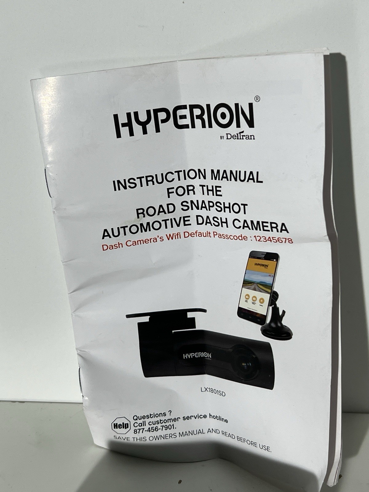 DELTRAN HYPERION Road Snapshot Dash Camera Crash Detection Instant Capture