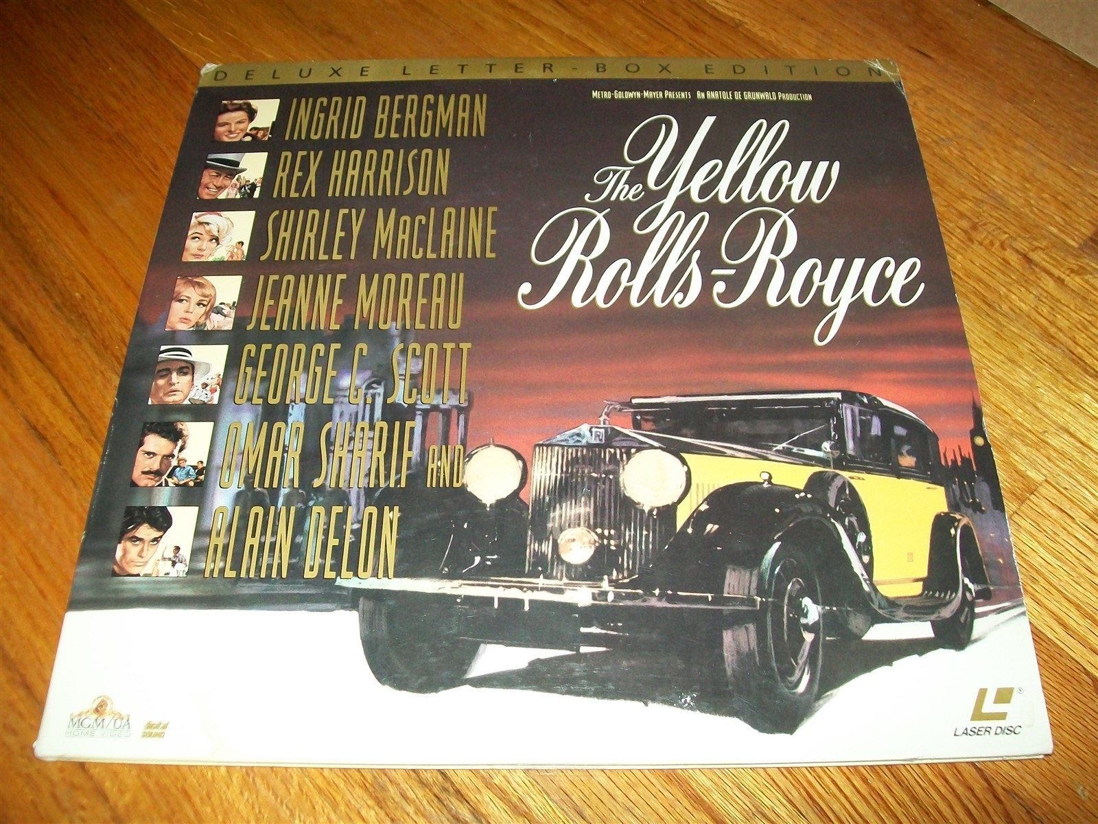THE YELLOW ROLLS-ROYCE 2-Laserdisc LD SET WIDESCREEN FORMAT VERY GOOD W/TRAILER