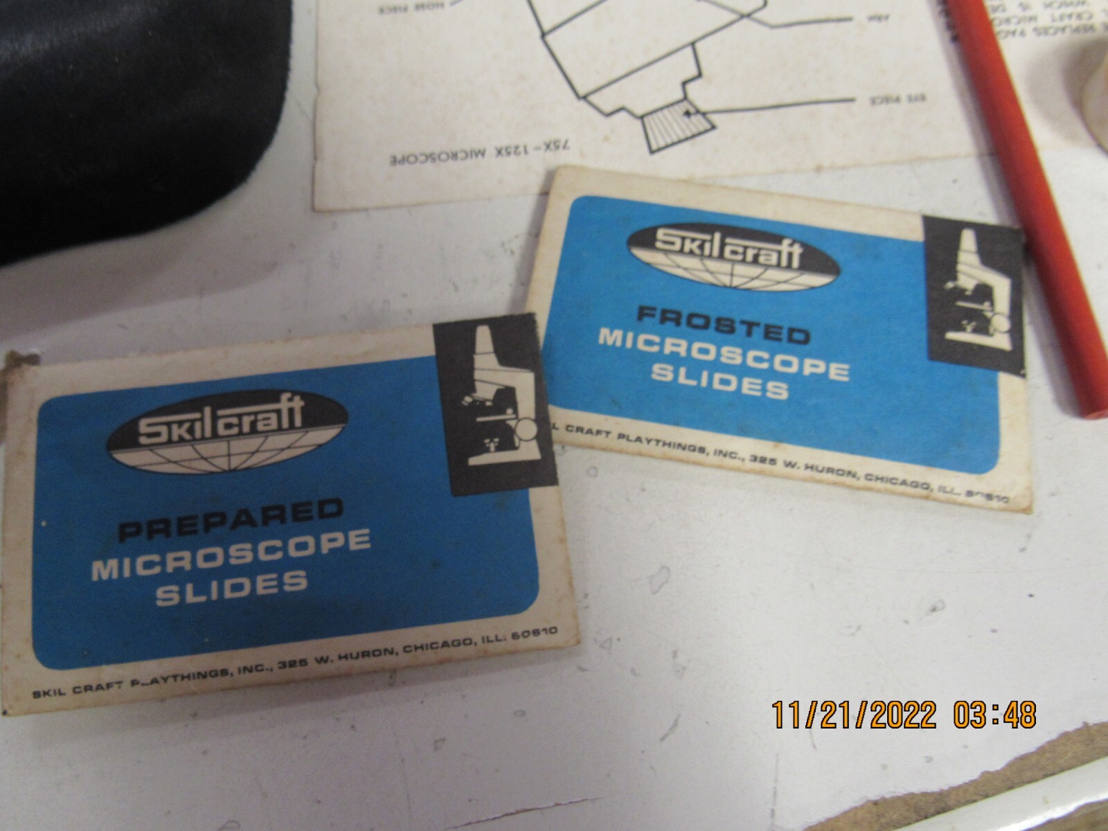 Vintage 1963 Skilcraft Microscope