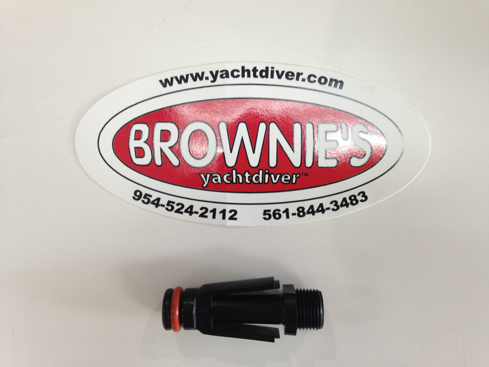 Brownie's Third Lung male QRS Fitting, Hookah Diving, Scuba Diving