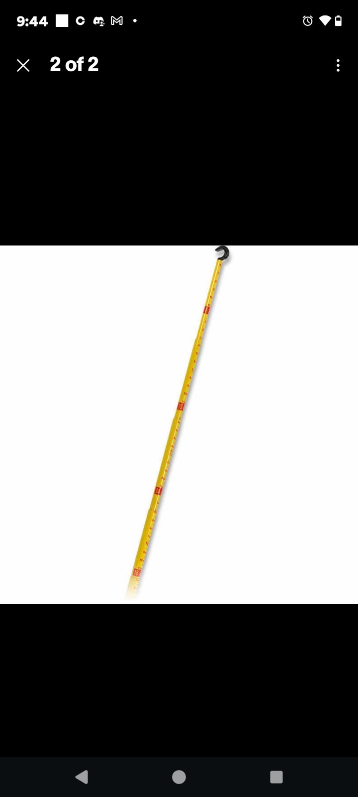 Hastings Retractable Tel-O-Pole Measuring Stick 25 Feet