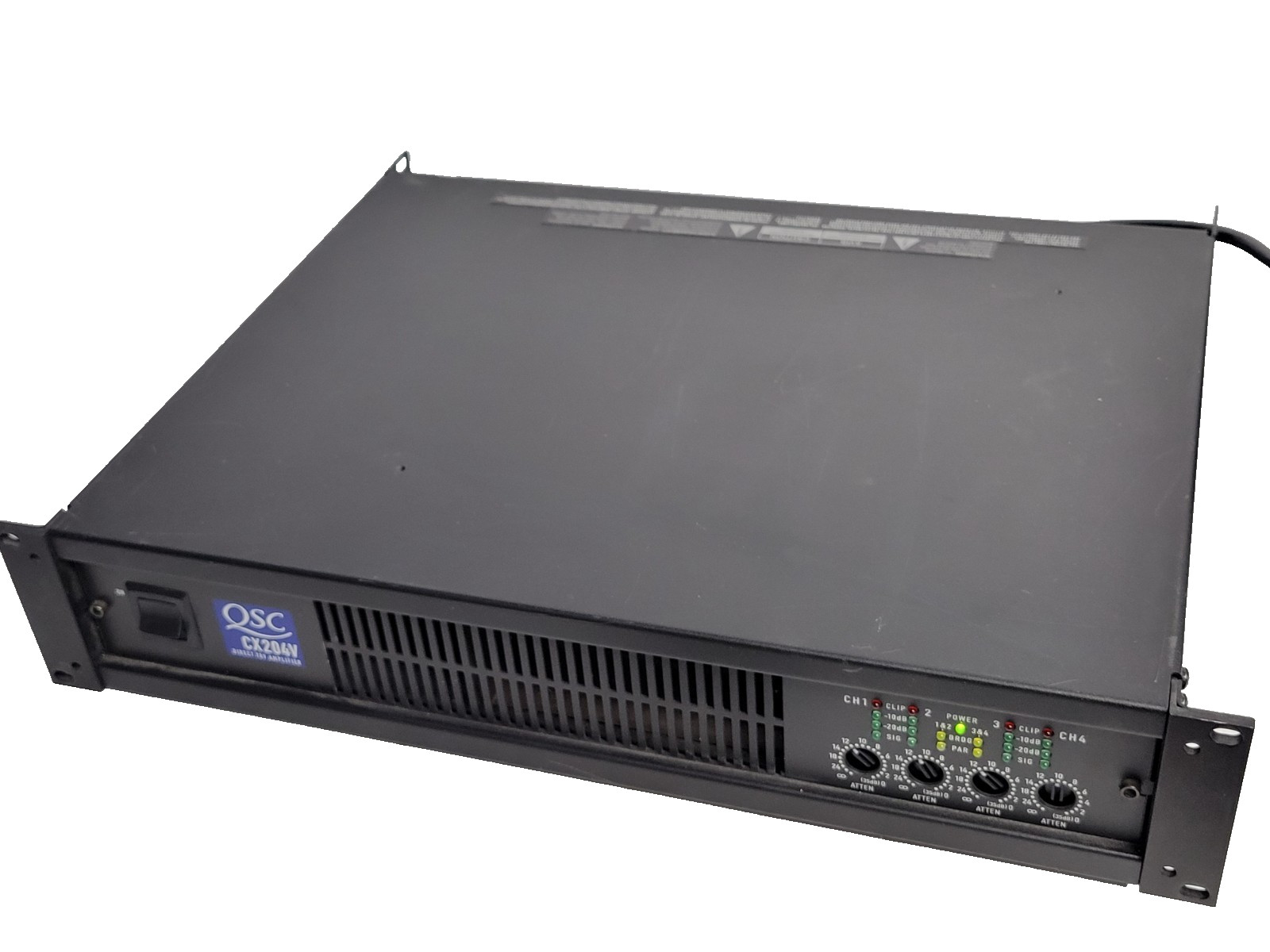 QSC CX-204V 4 Channel 200 Watts Direct 70Volt Professional 2U Power Amplifier