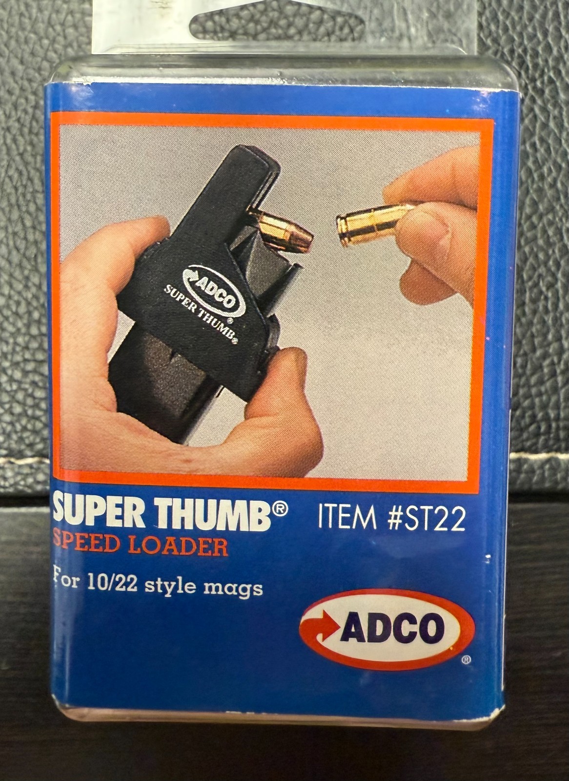 ADCO Super Thumb Mag Loader Black Fits Ruger 10/22 High Capacity Magazines 22LR