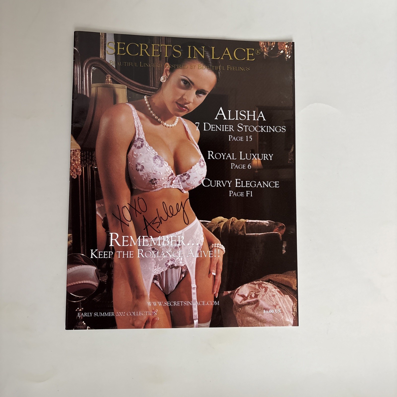 Secrets In Lace Signed Collector’s Edition Catalogue Early Summer2002 11" X 8.5"