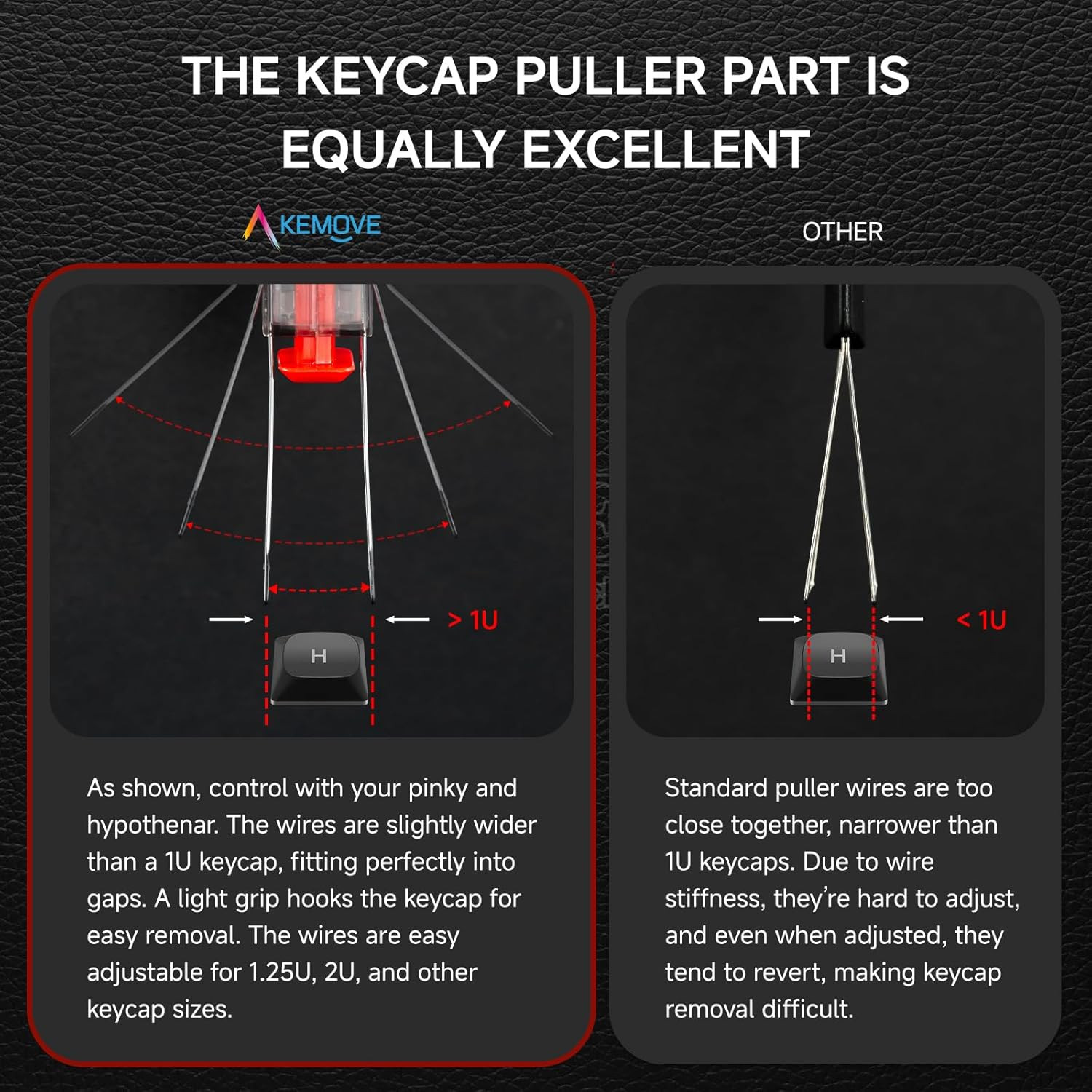 P10 2-In-1 Switch Puller Keycap Puller for Mechanical Keyboard, 304 Stain