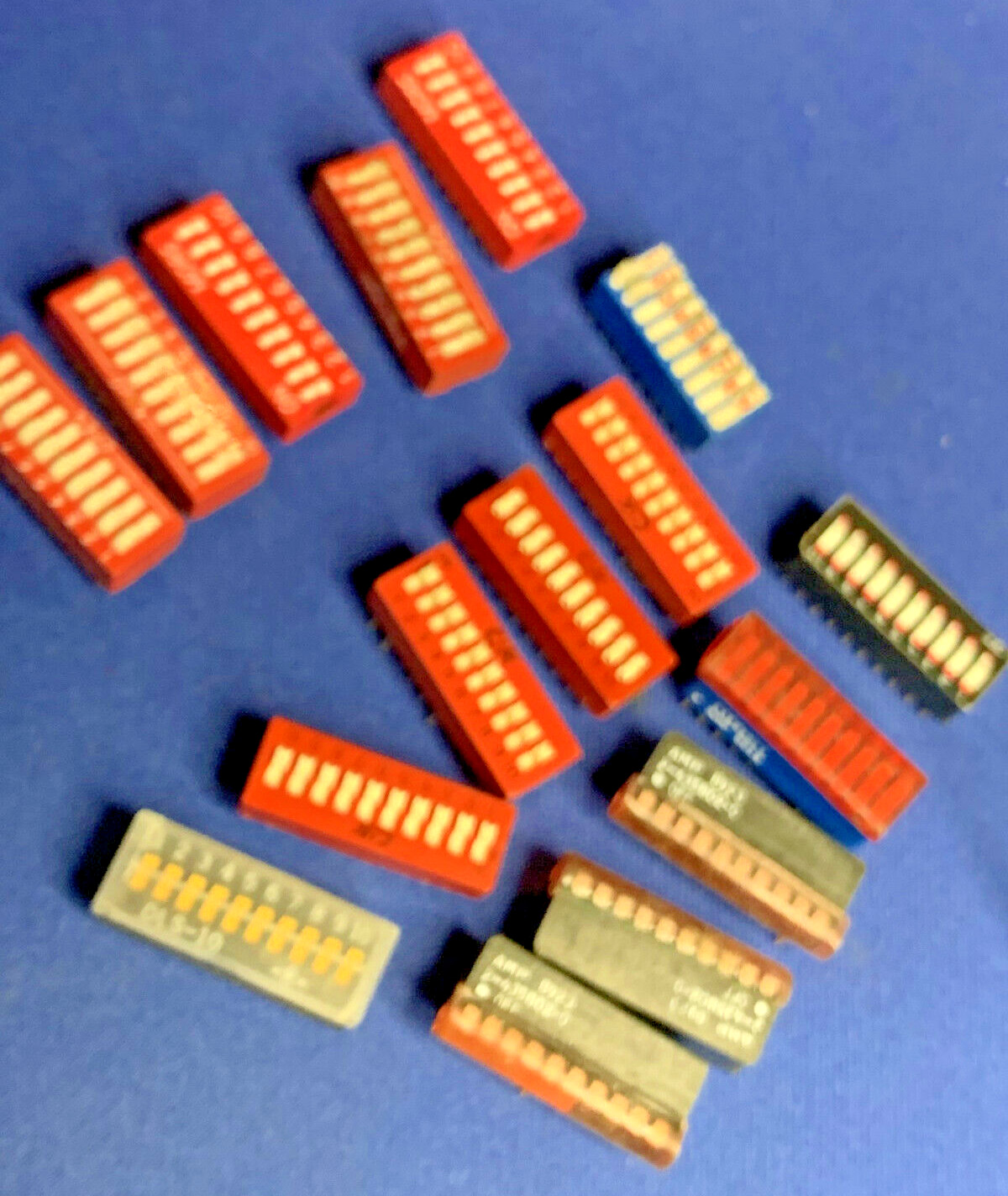 4-435626-4 435740-7 GRAYHILL C&K AMP  DIP Switch 10-POS  2.54mm LOT OF 16