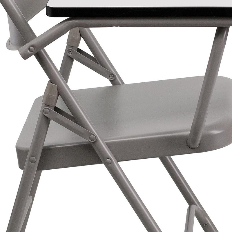 Steel Folding Chair W/ Tablet Arm Classroom Office Study Group Work Seating New