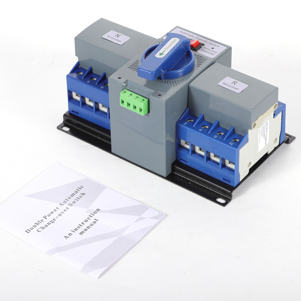 4P 63A Mini Dual Power Automatic Transfer Switch Changeover Self Cast Switch