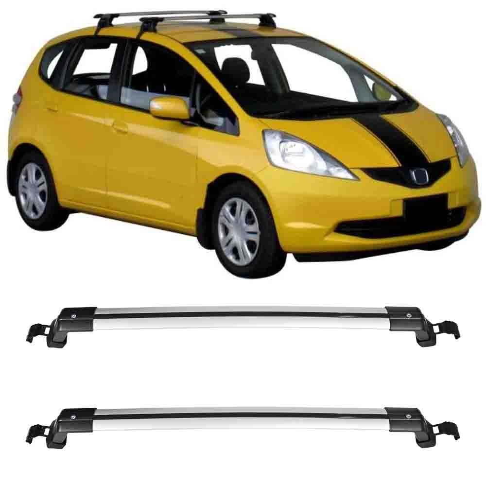 For Honda Fit Hatchback Car Top Roof Rack Cross Bar Luggage Cargo Carrier Alu