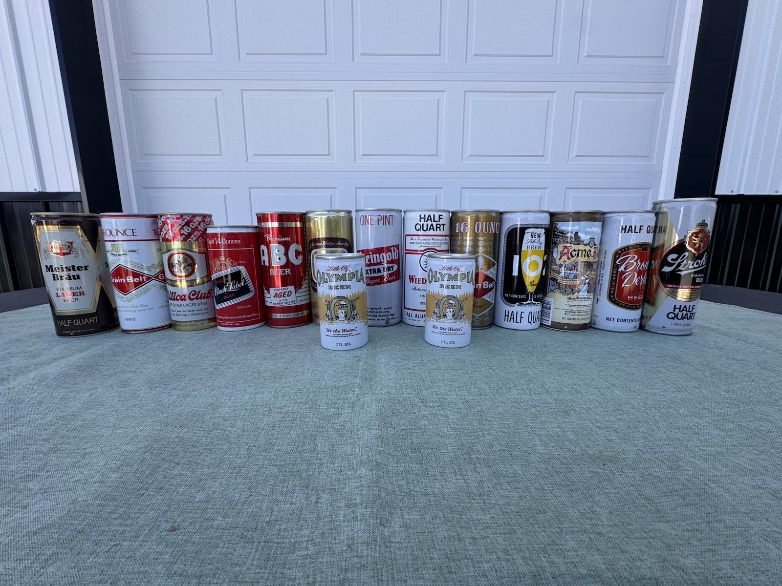 Vintage 1960’s & Up Lot of 15 Pull Tab Different Empty Beer Cans