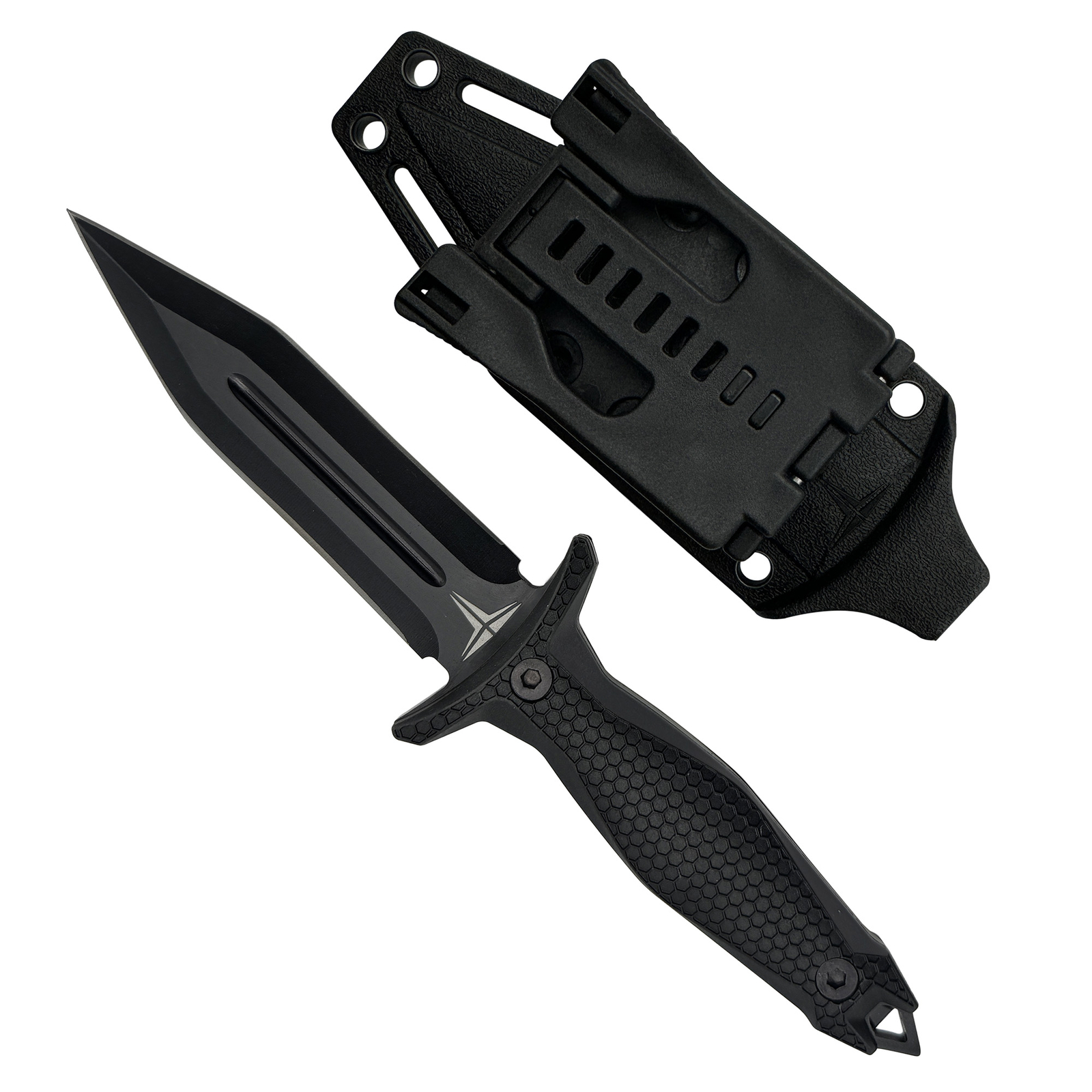 TAKUMITAK 9" Full Tang Tactical Combat Knives w/ MOLLE System Clip - TKF303