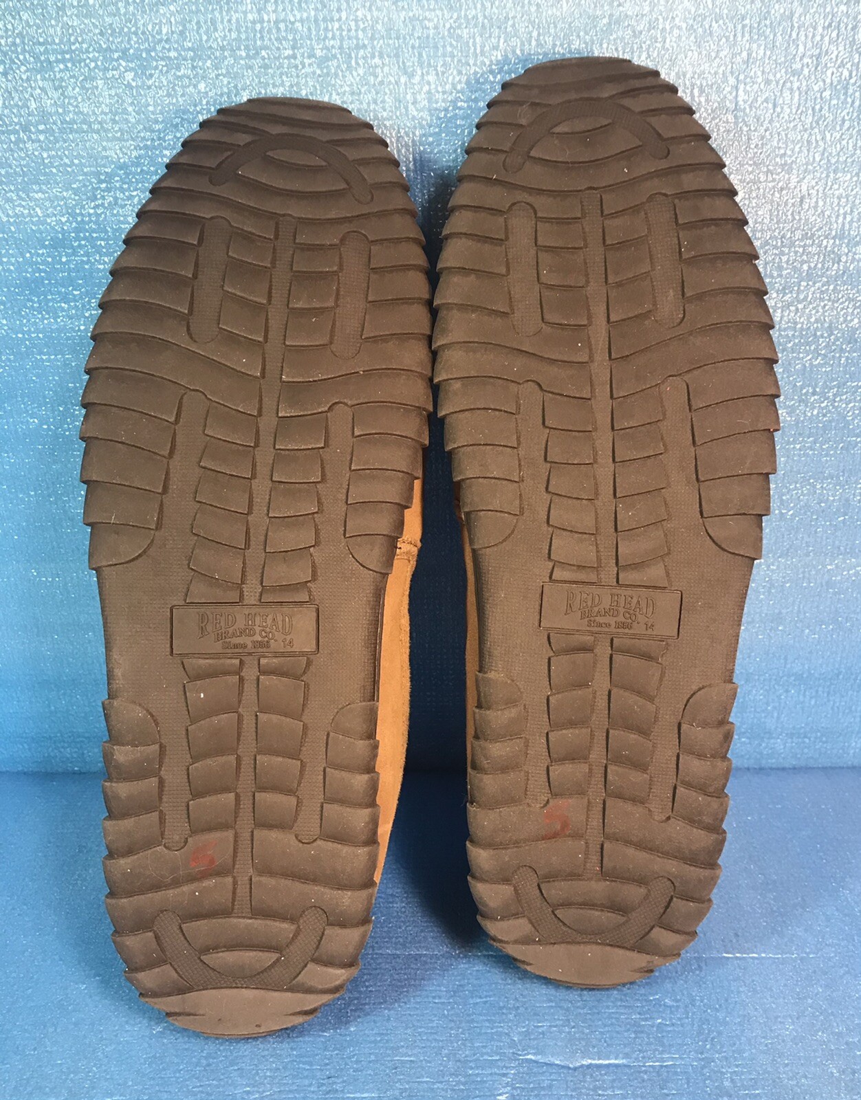 RedHead Men’s Lodge Moc Indoor Outdoor Genuine Suede Slippers Sz 14 M
