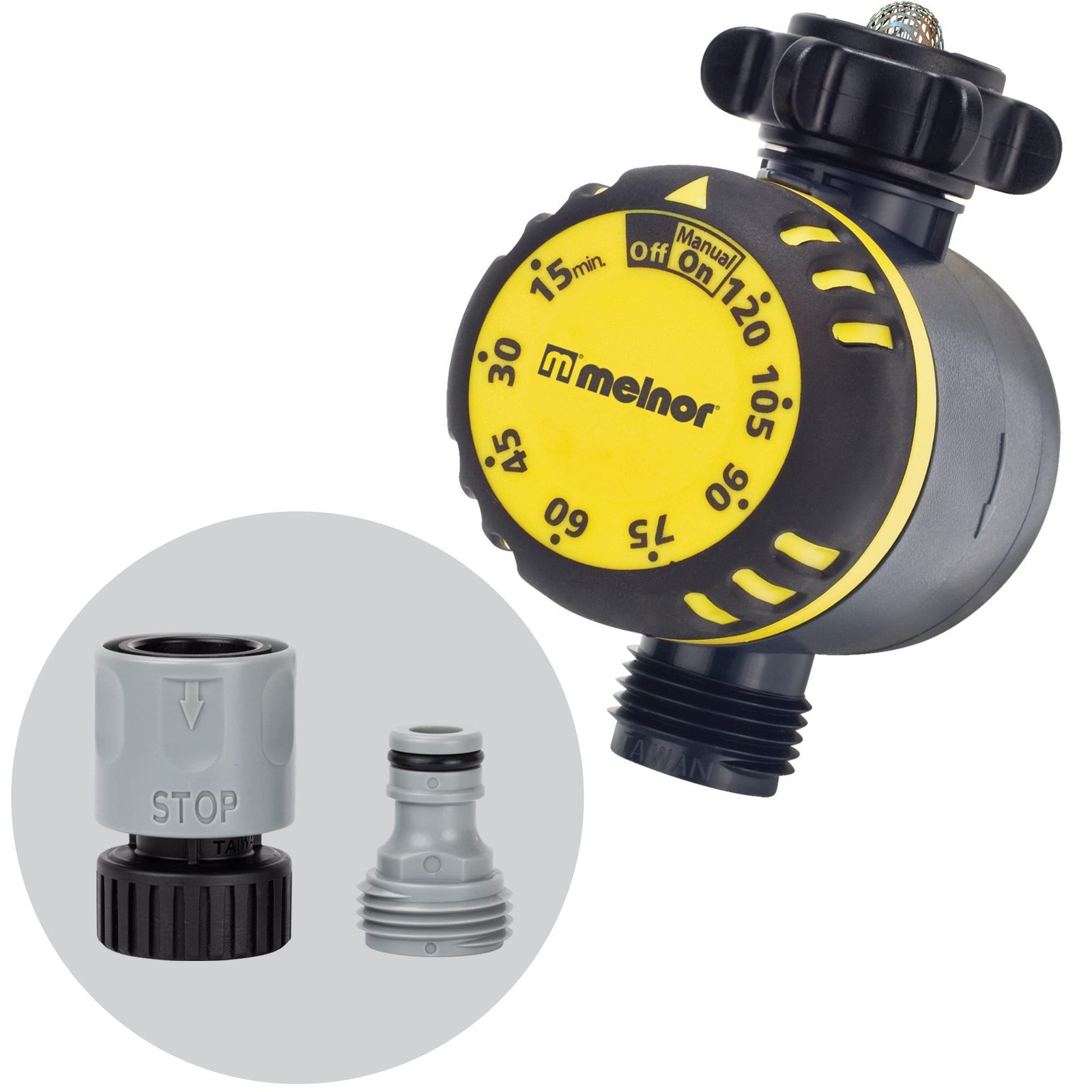 65136AMZ Mechanical Timer Black Yellow Lawn Garden Sprinkler Controller