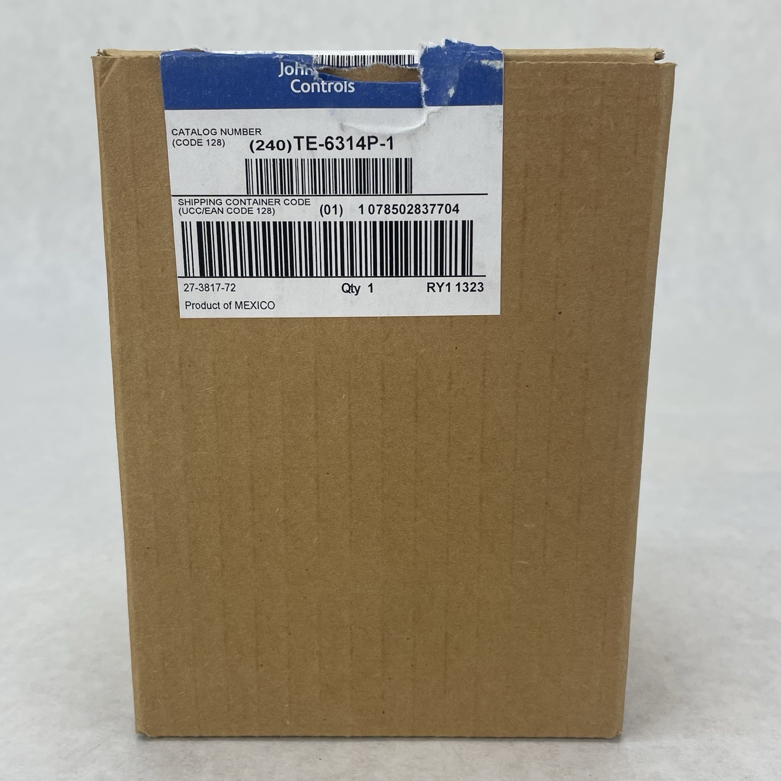 Johnson Controls Wall Mount Temp Sensor TE-6314P-1