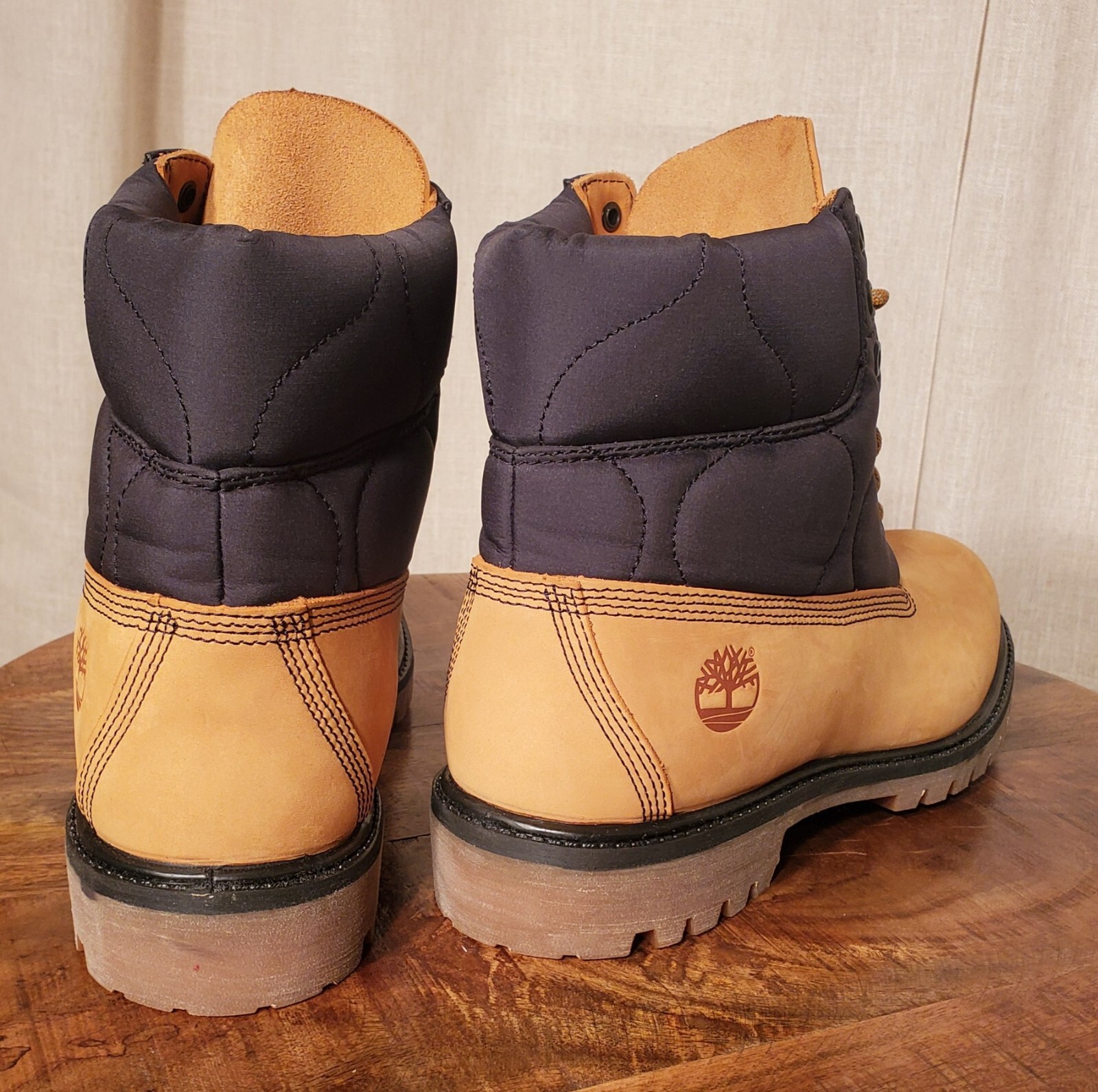 NIB MEN'S TIMBERLAND PREMIUM QUILTED BOOT Wheat Nubuck/Black NEW YEAR SALE!